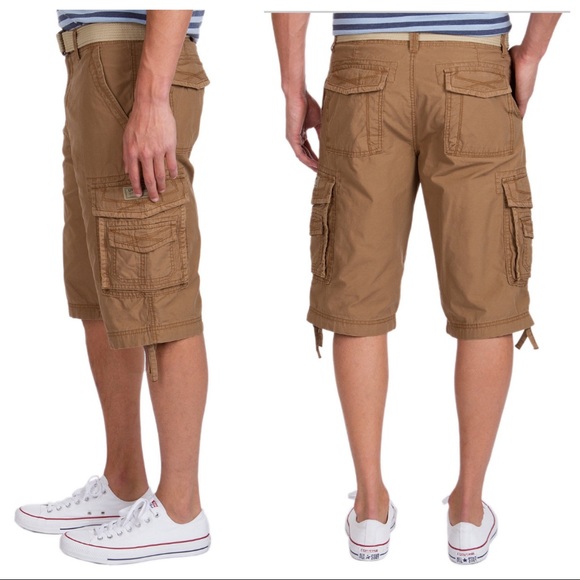 NWT UNIONBAY Cordova Messenger Belted CARGO SHORTS - Picture 2 of 7